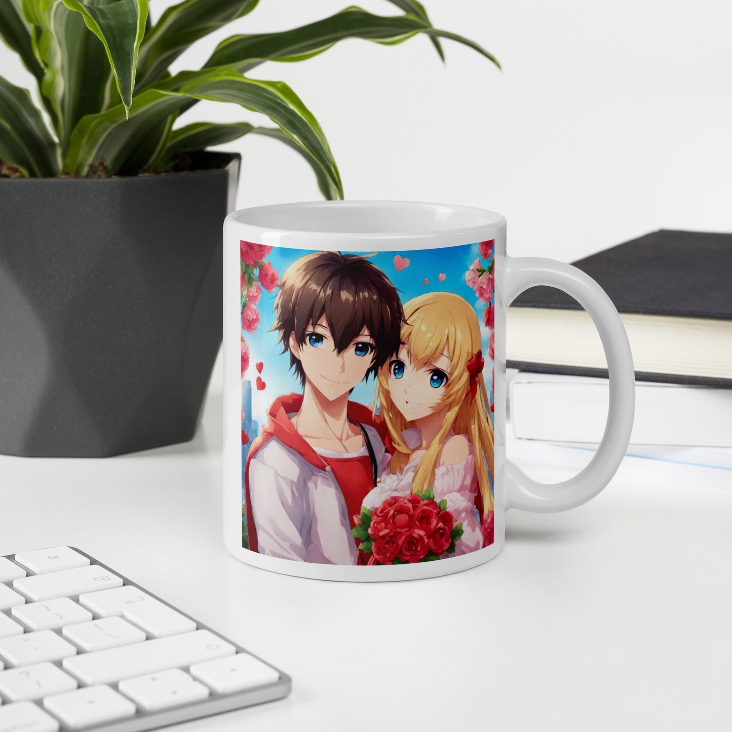 Anime White Mug — Unique AI Designed Gift