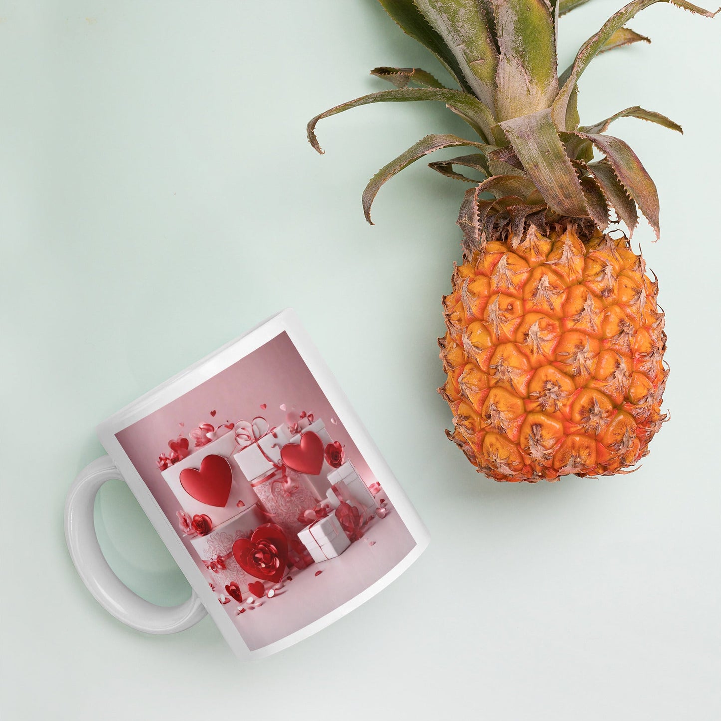 3D Art White Mug — Unique AI Designed Gift