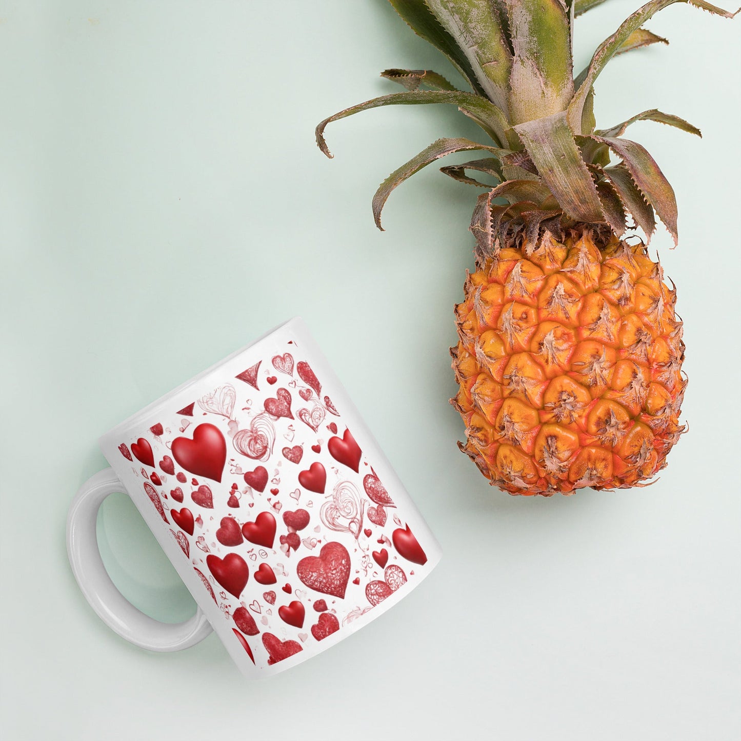 3D Art White Mug — Unique AI Designed Gift