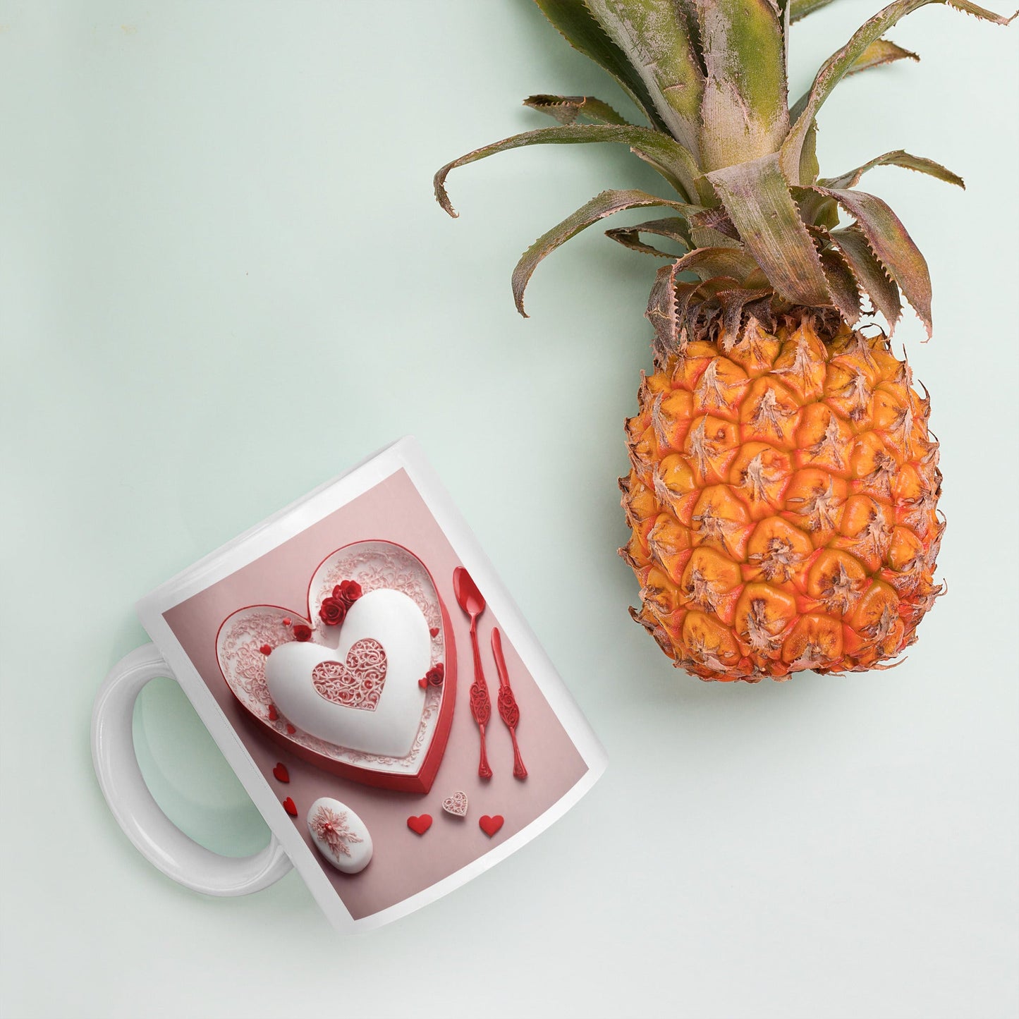 3D Art White Mug — Unique AI Designed Gift