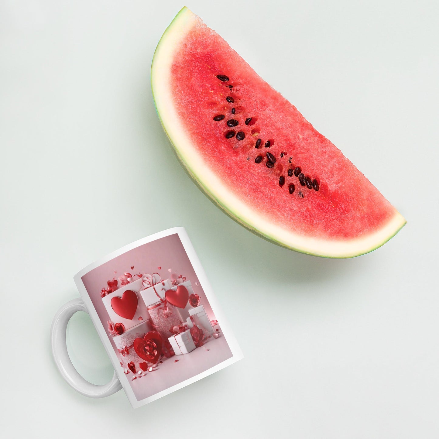 3D Art White Mug — Unique AI Designed Gift