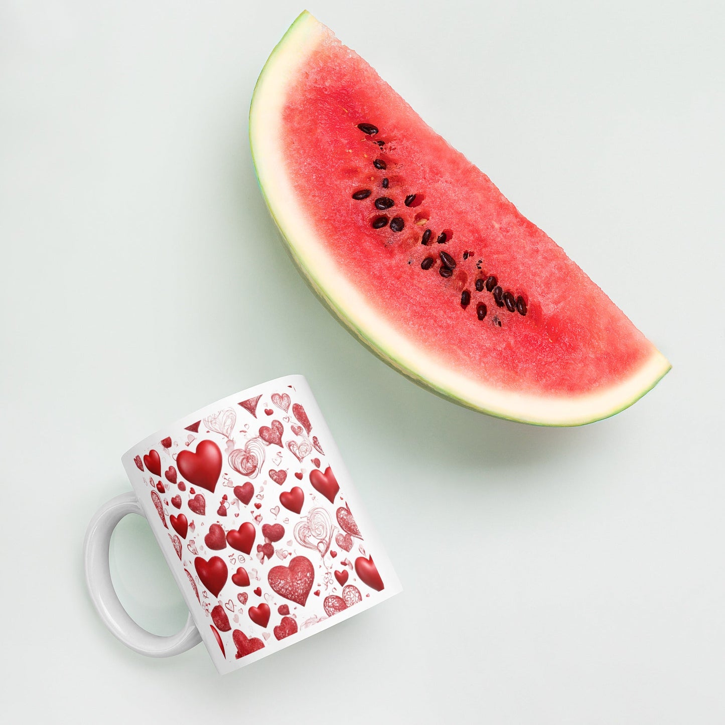 3D Art White Mug — Unique AI Designed Gift