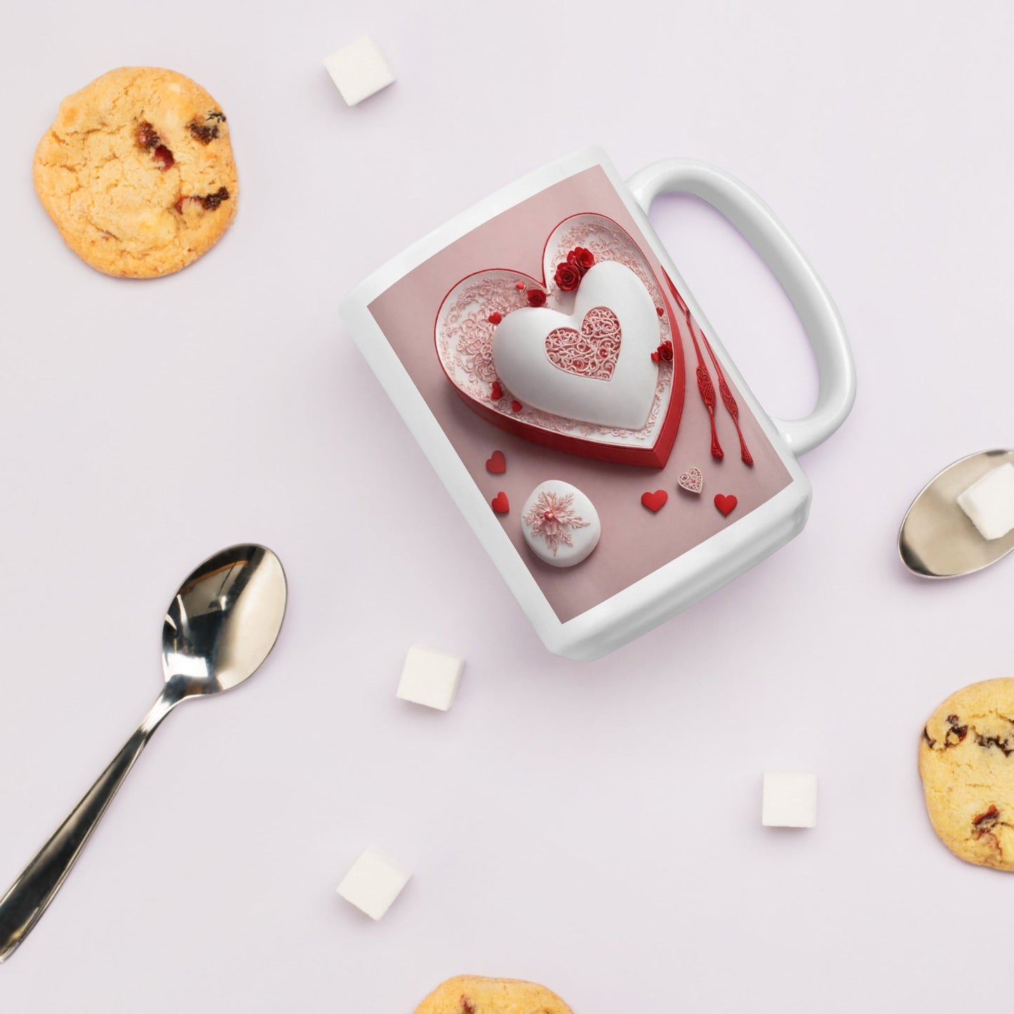 3D Art White Mug — Unique AI Designed Gift