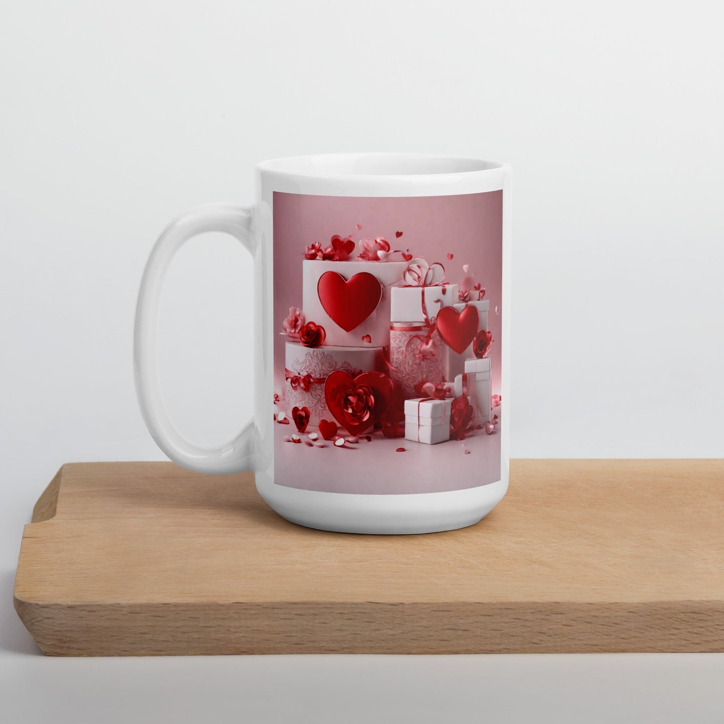 3D Art White Mug — Unique AI Designed Gift