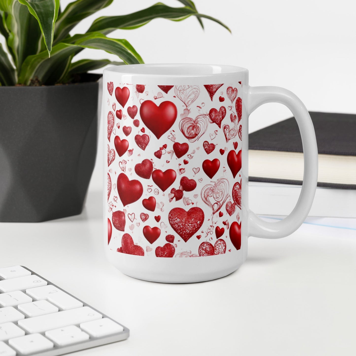 3D Art White Mug — Unique AI Designed Gift