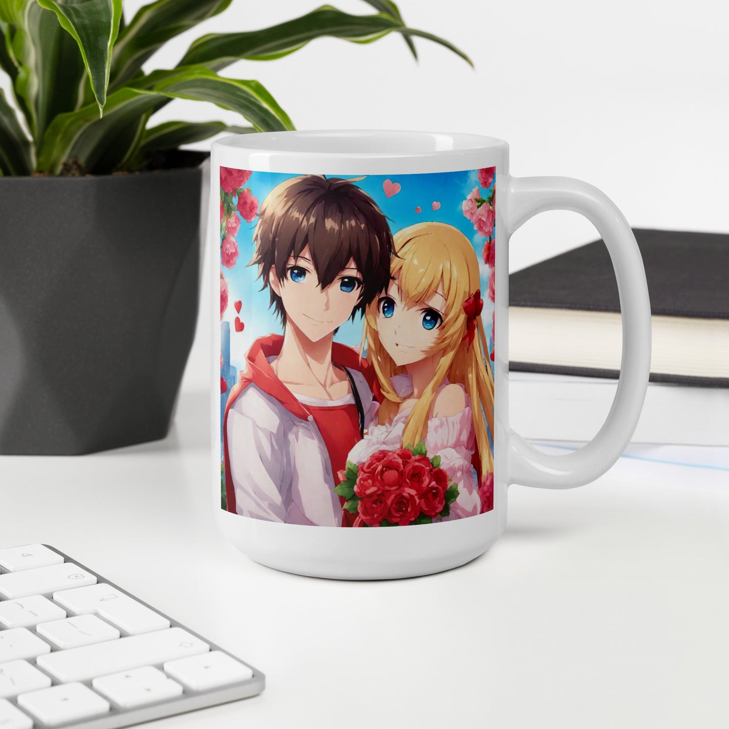 Anime White Mug — Unique AI Designed Gift