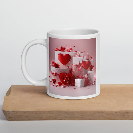 3D Art White Mug — Unique AI Designed Gift