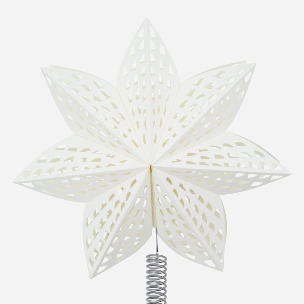 White Star Christmas Tree Topper