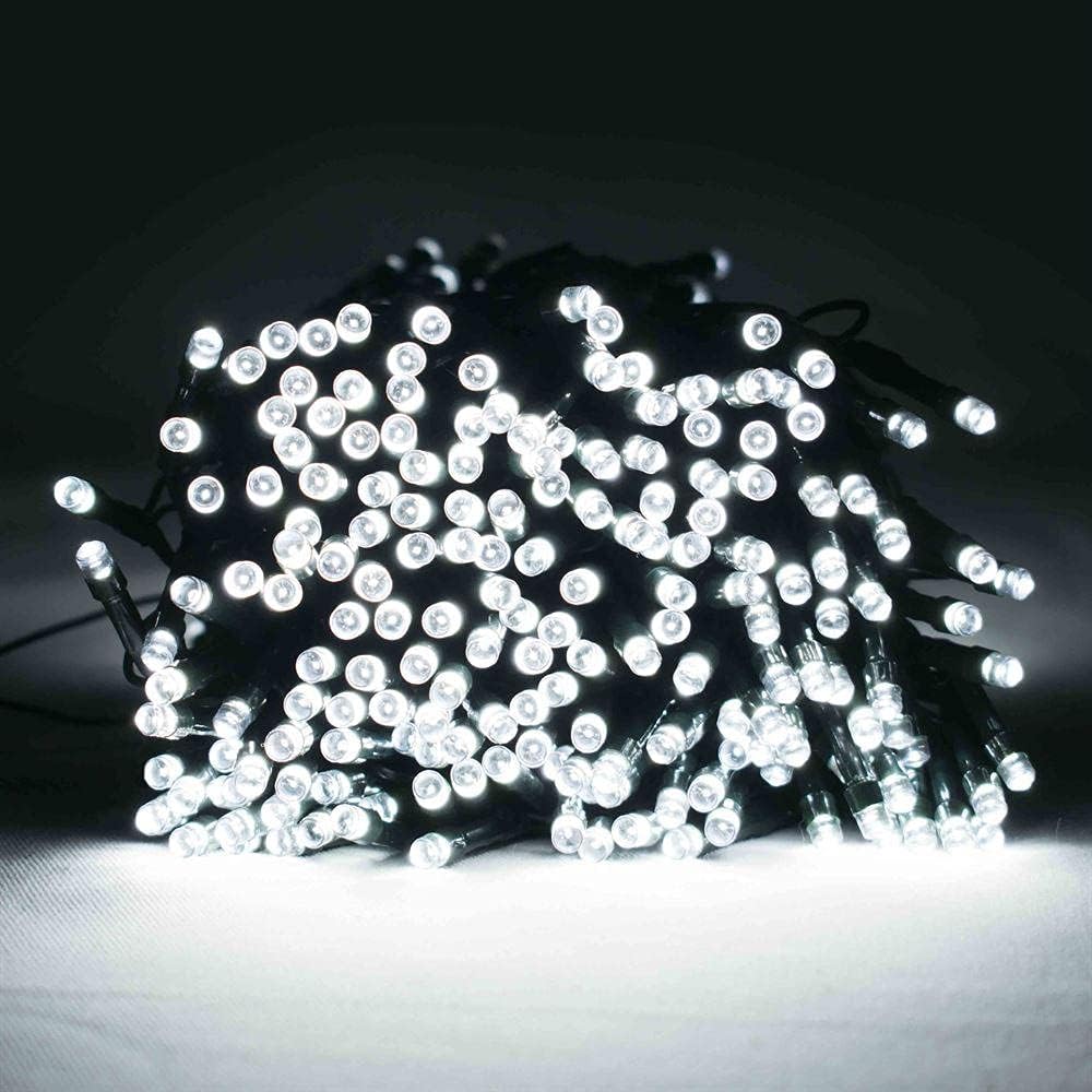 200 White LED Christmas Fairy Lights 15.9m with Timer