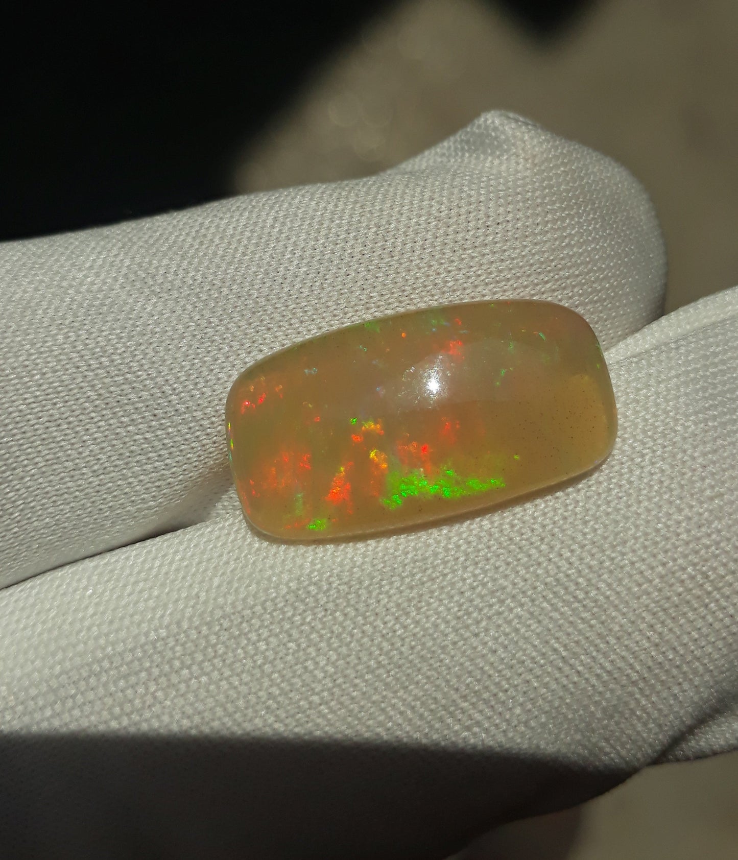 Opal for Sale - White Fire Opal - Welo Opal - October Birthstone - 19x10mm 4ct