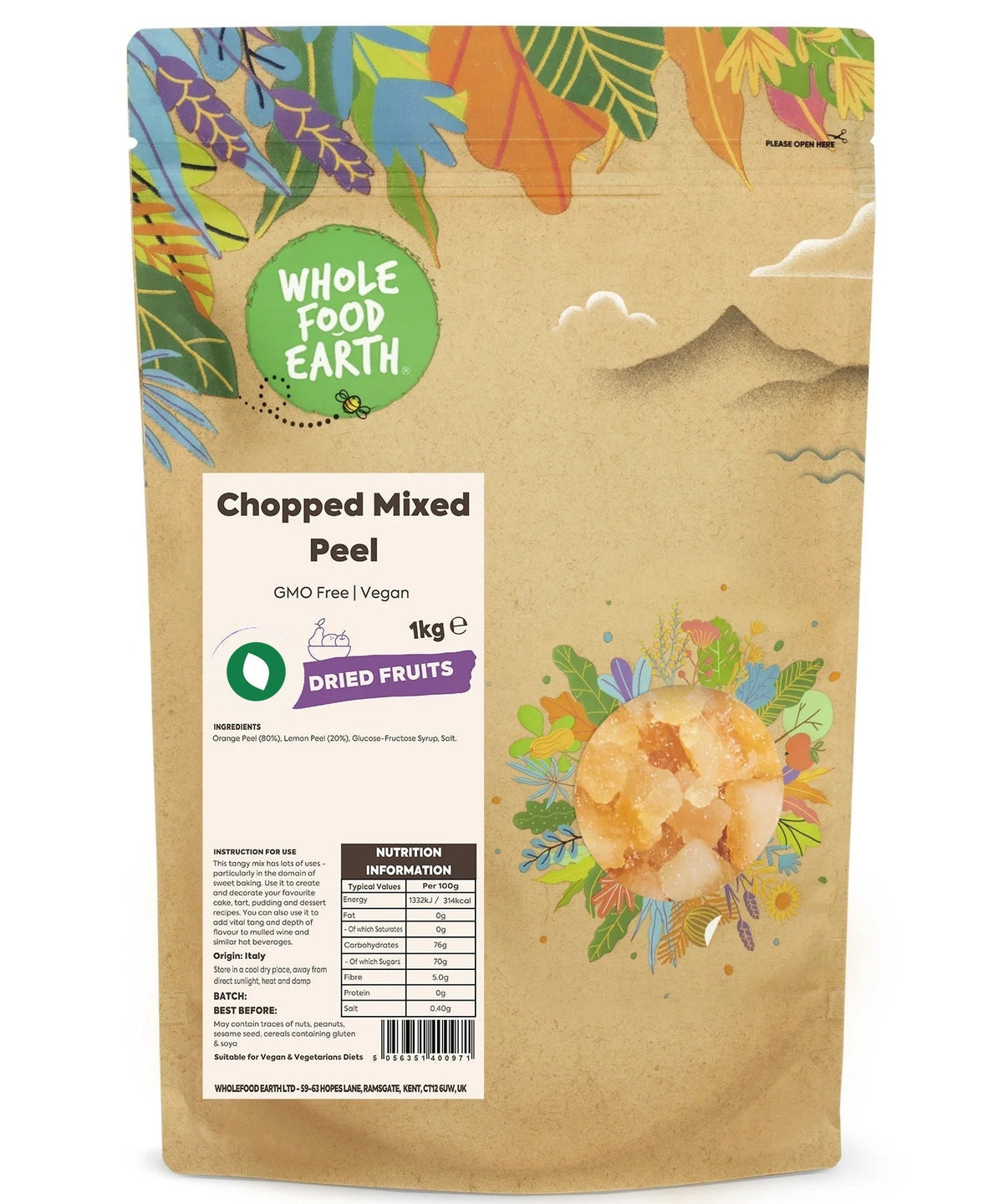 Chopped Mixed Citrus Peel