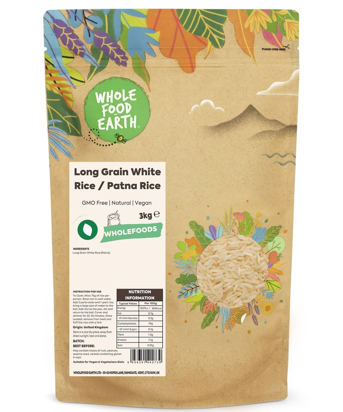 Long Grain White Rice / Patna Rice