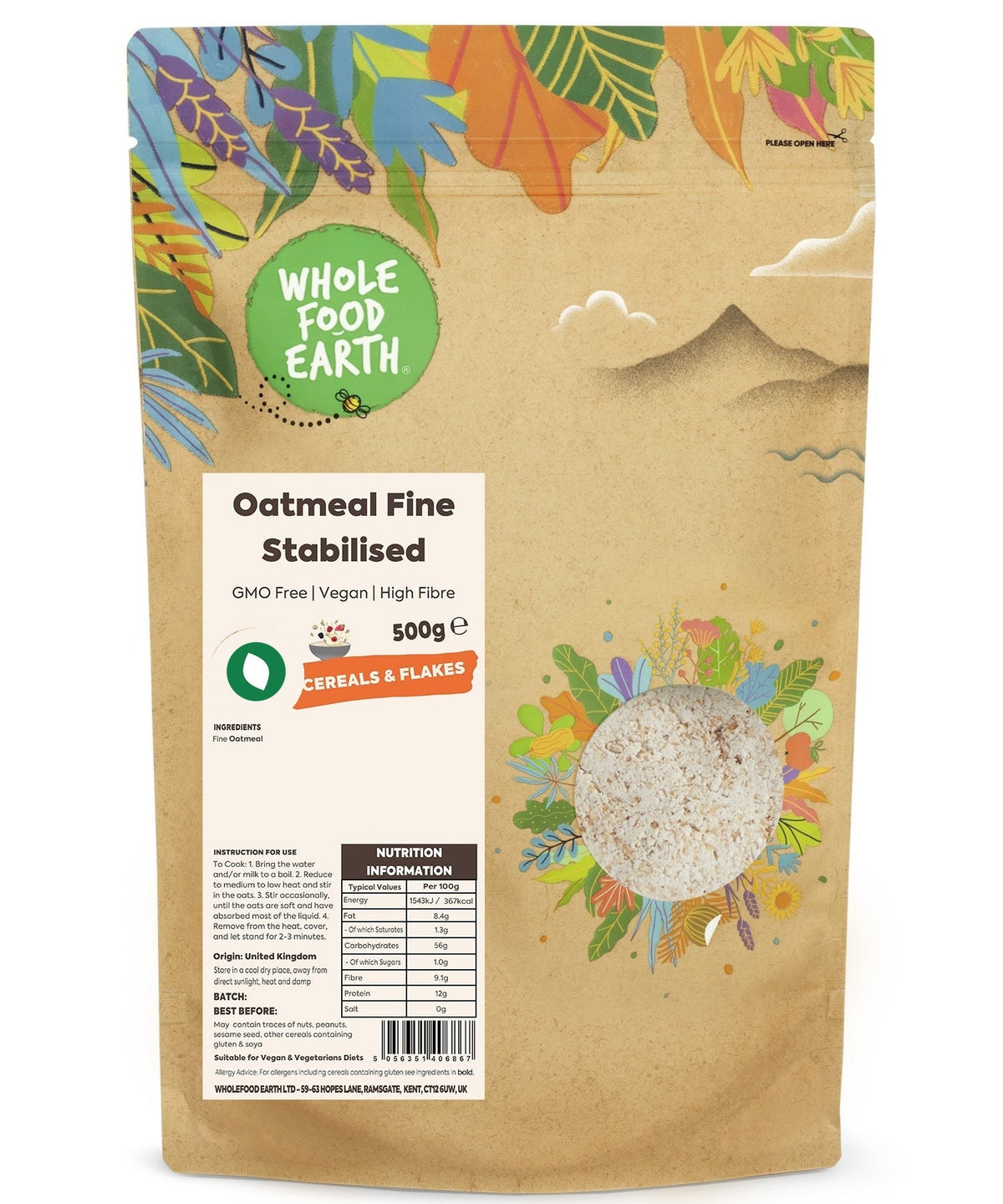 Oatmeal Fine Stabilised