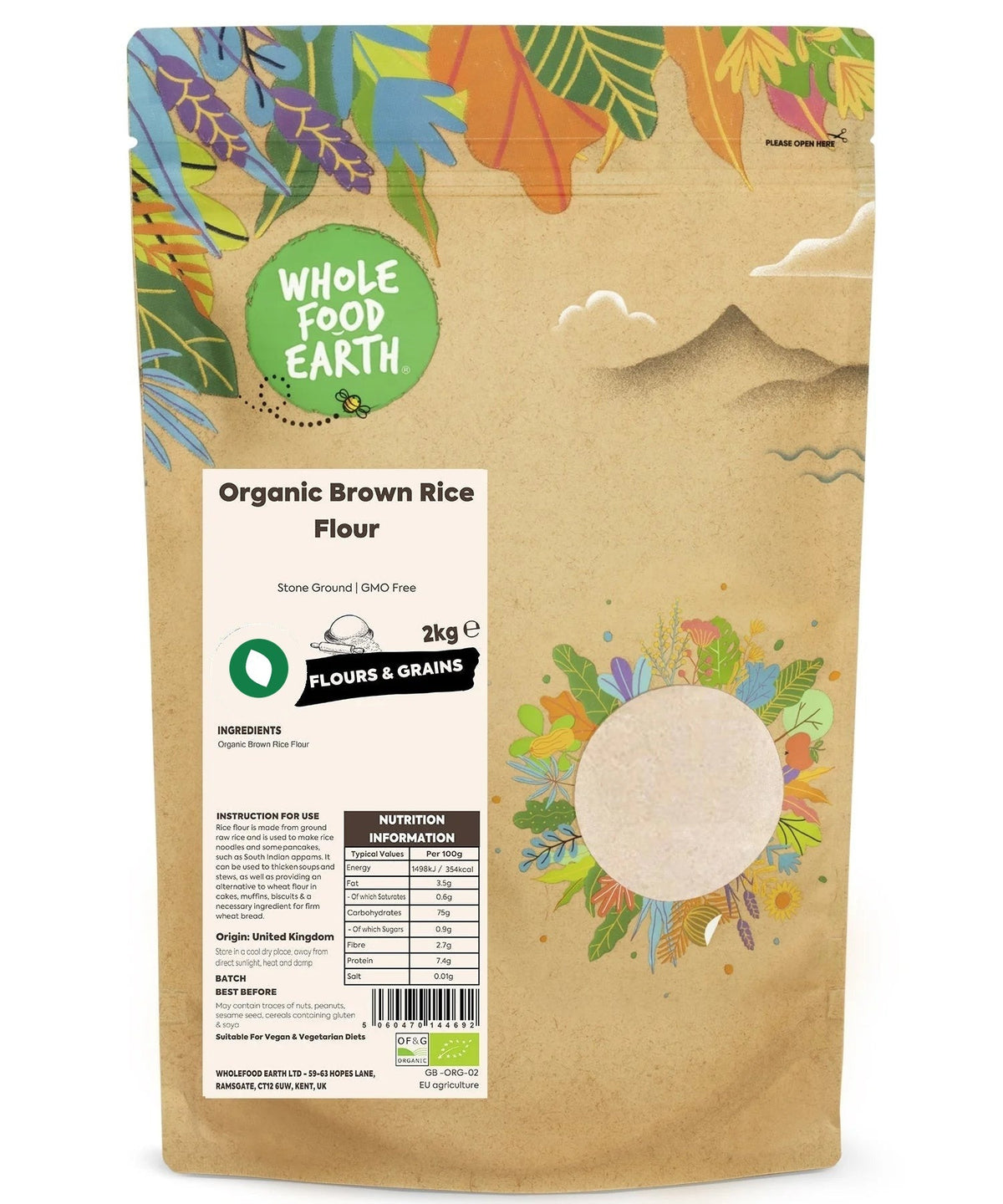 Organic Brown Rice Flour - Serious Grains