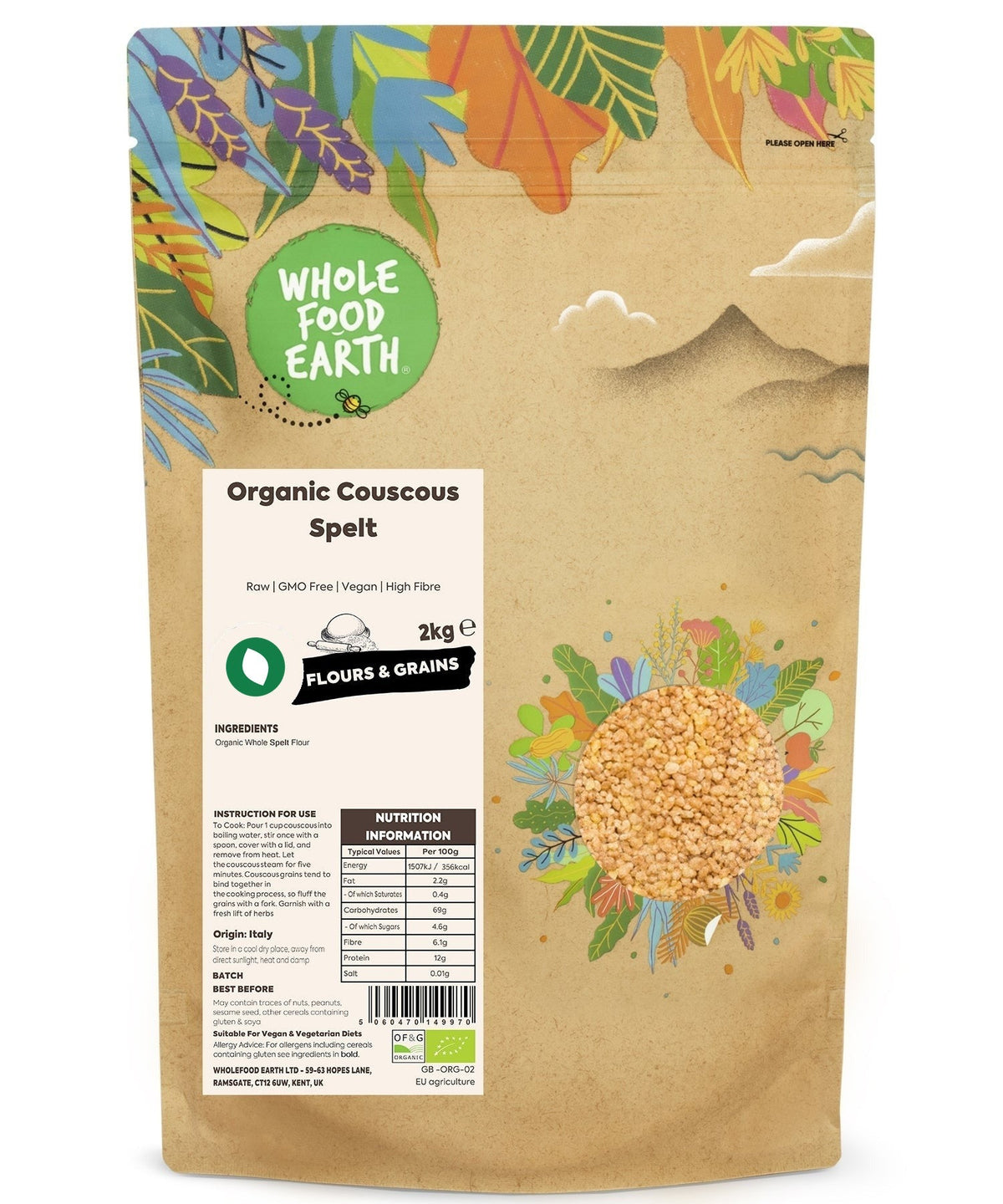 Organic Couscous Spelt