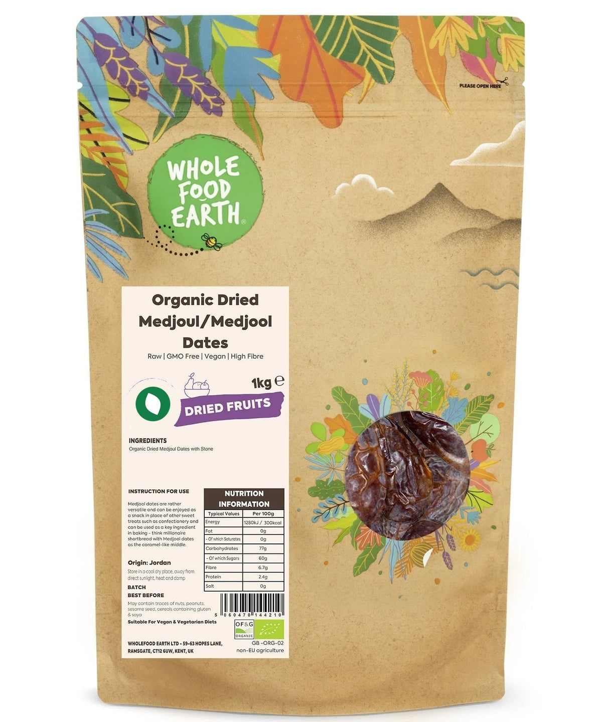 Organic Dried Medjoul/Medjool Dates