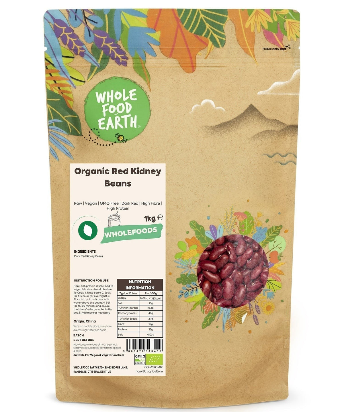 Organic Red Kidney Beans