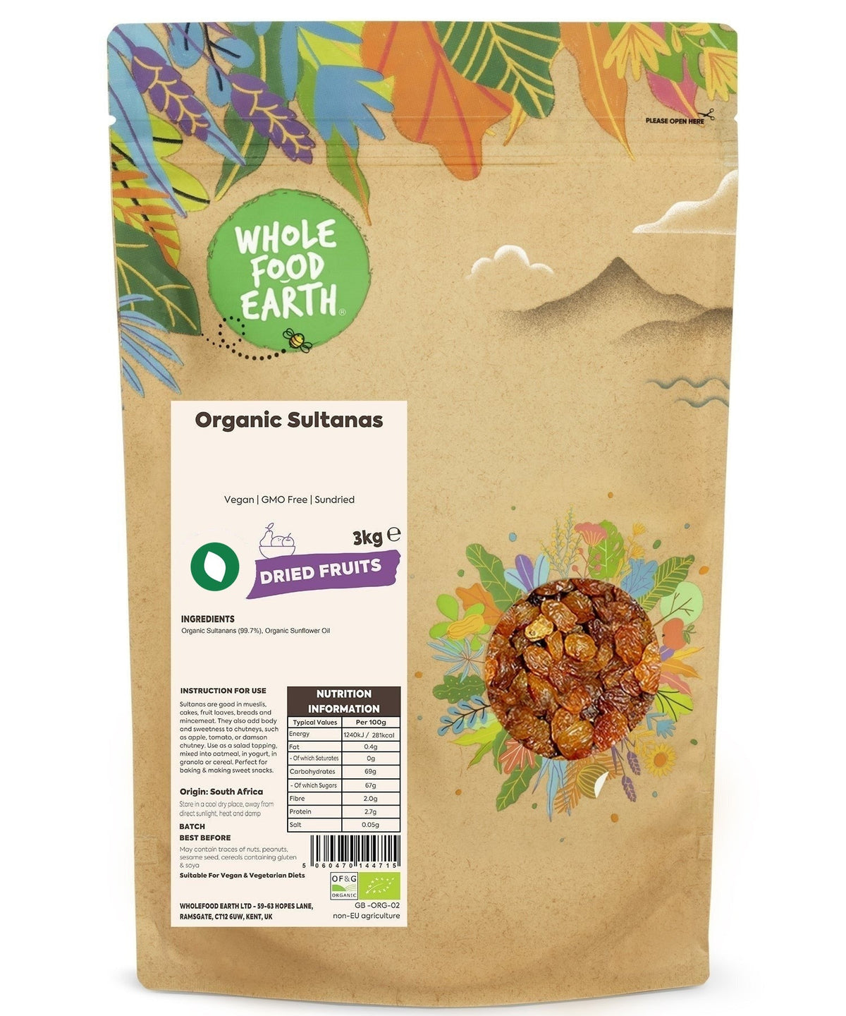 Organic Sultanas