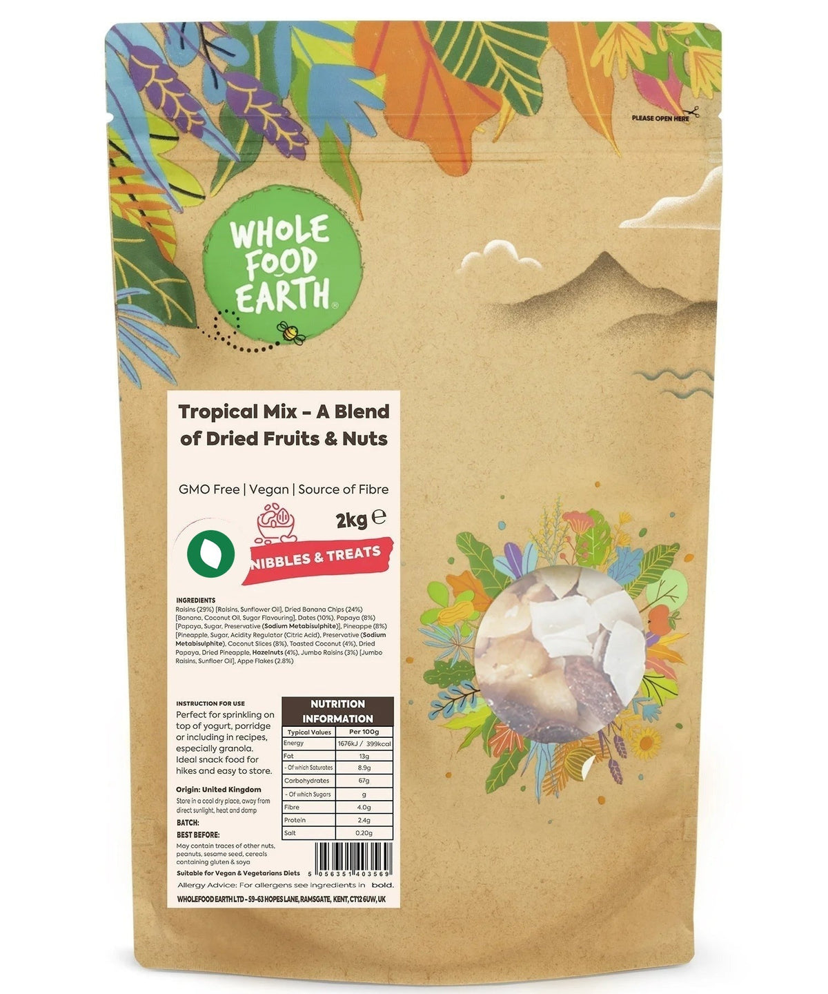 Tropical Mix - A Blend of Dried Fruits & Nuts
