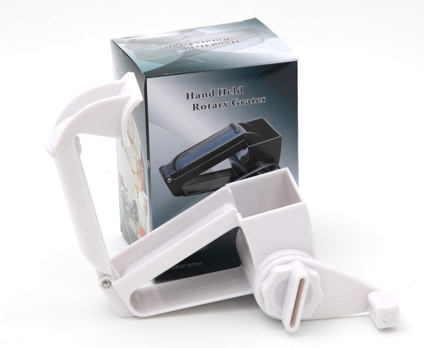 HandHeld Rotary Grater for Effortless Cheese Vegetable Grating