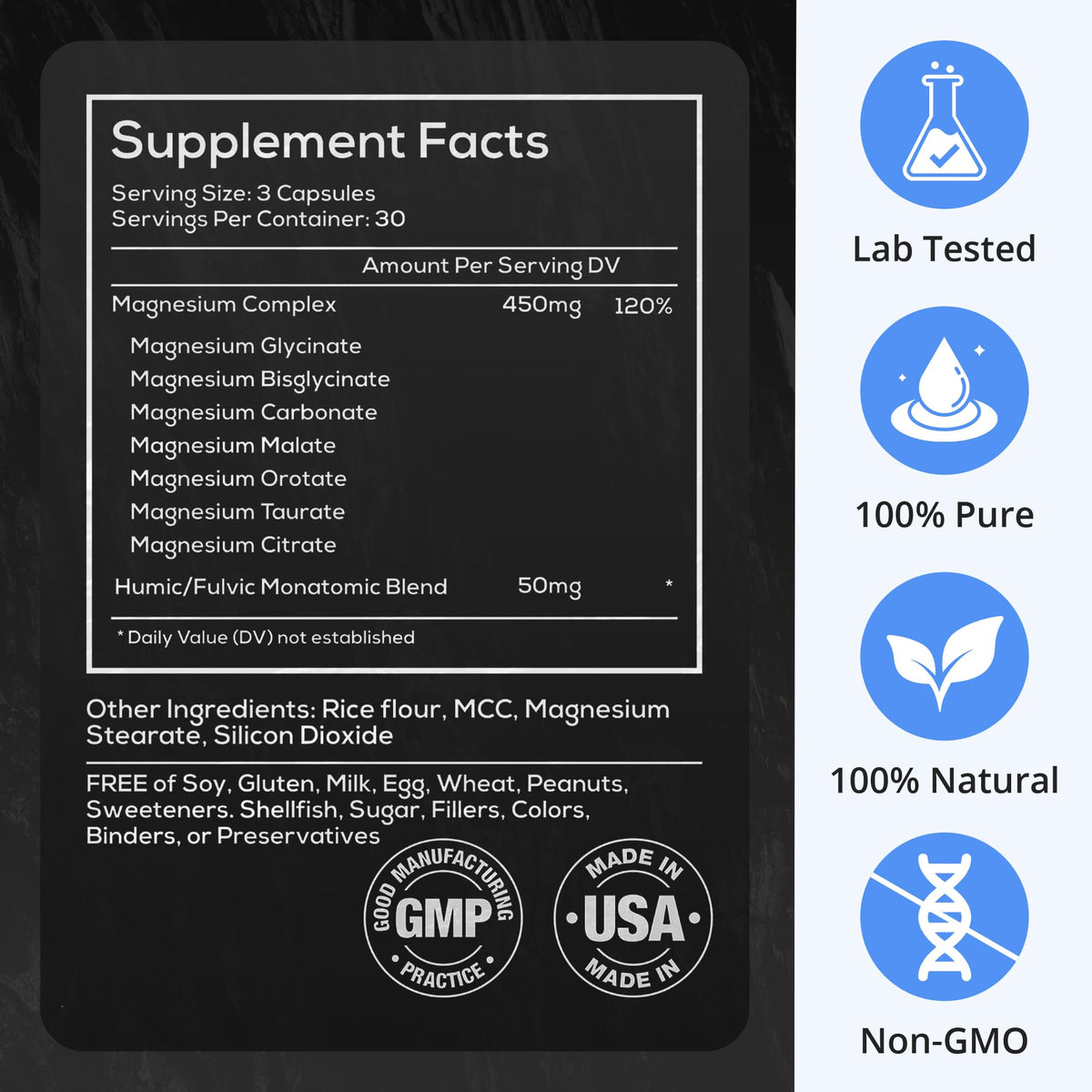 Wild Foods Magnesium Complex 7x Forms - 90 Capsules