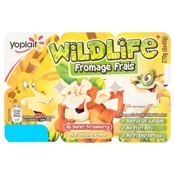 Wildlife Strawberry and Peach Fromage Frais 6 x 45g