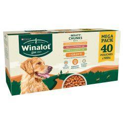 Winalot Adult Meaty Chunks in Gravy 40 x 100g - Case of 40
