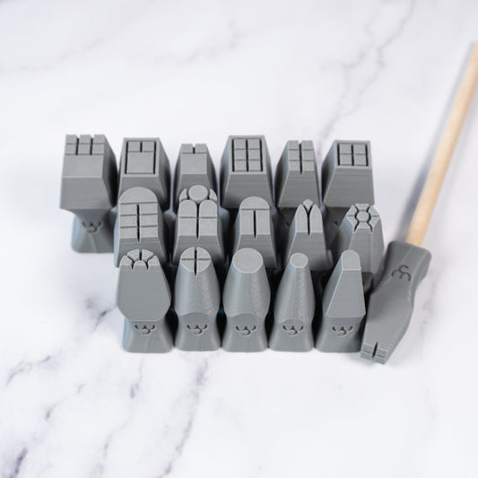 Window Stamp Set of 17