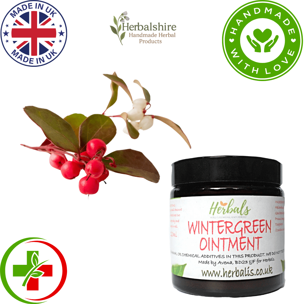 Wintergreen Cream Ointment – Muscle Rub Pain Relief – Handmade UK Salve Balm