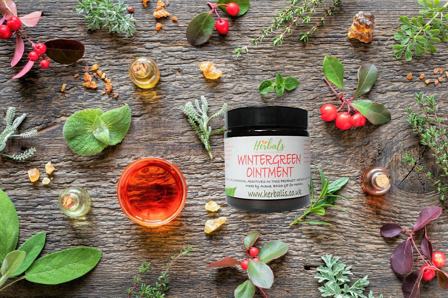 Wintergreen Rub Cream for Pain – Handmade Ointment UK – 60ml 120ml 200ml