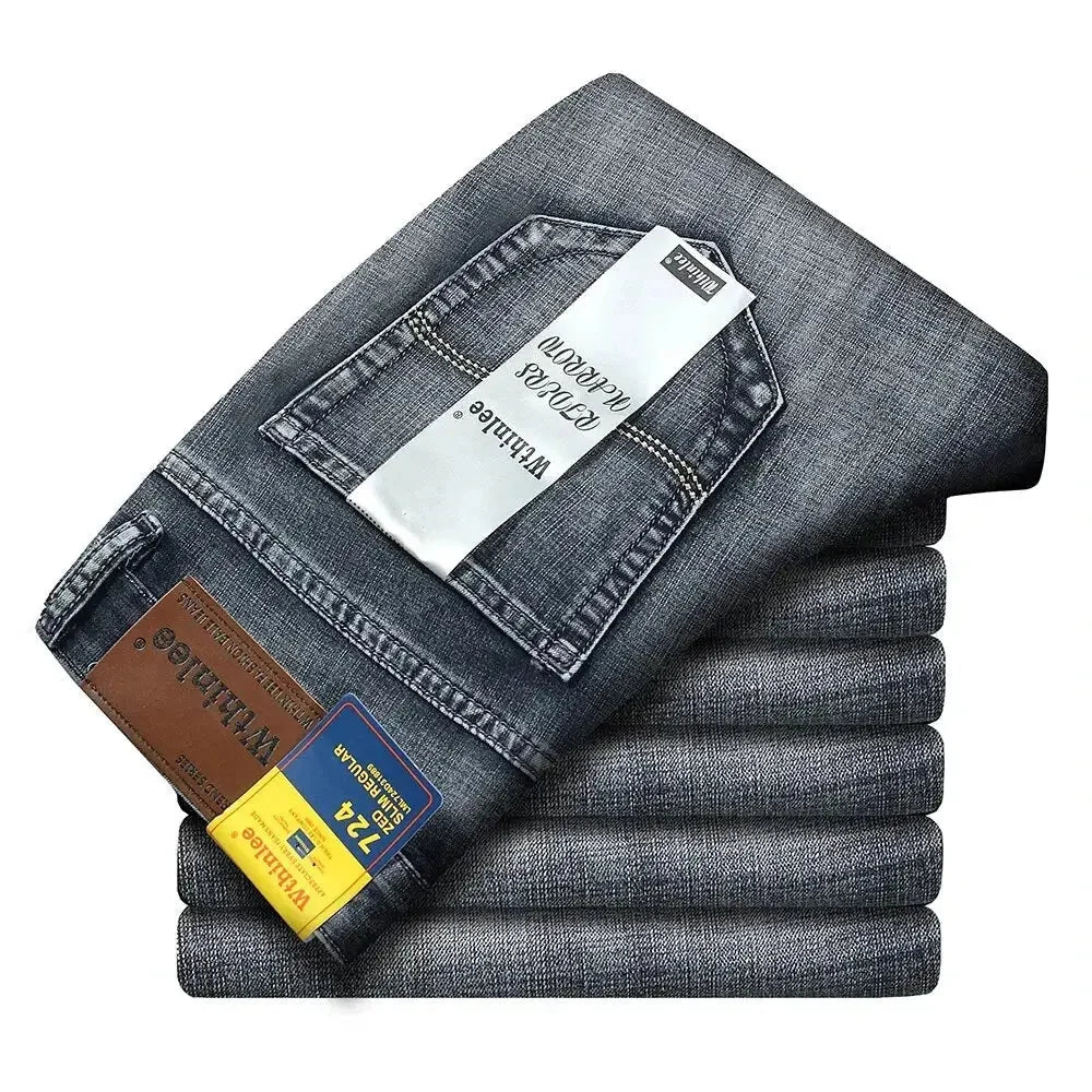 Withinlee Men's Business Jeans – Classic Stretch Denim Trousers (Blue/Black)