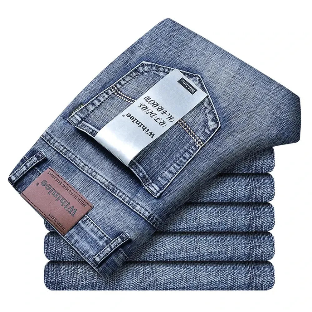 Withinlee Men's Light Blue Business Jeans – Classic Stretch Denim Trousers