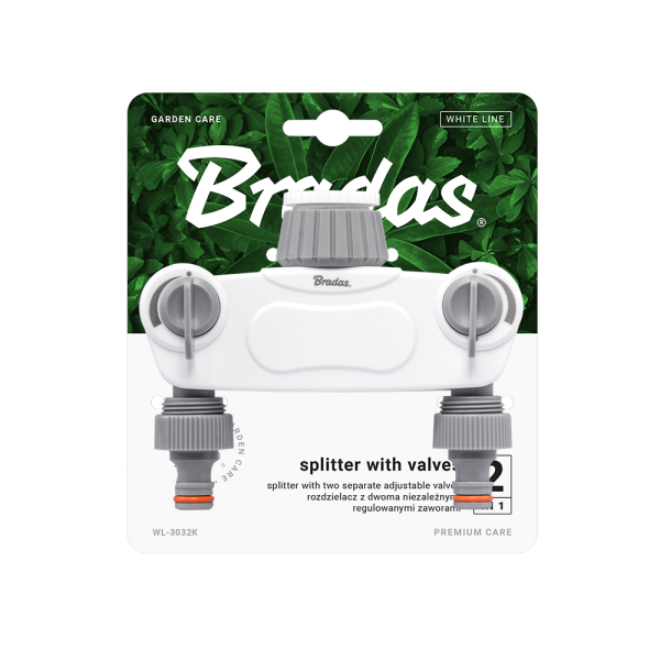 White Line Solid 2-Way Manifold with 1" or 3/4" Tap Valves