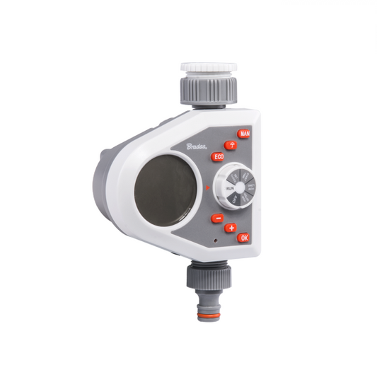 White Line 1-Way Electronic Control Water Timer Garden Hose Pipe Water Connector