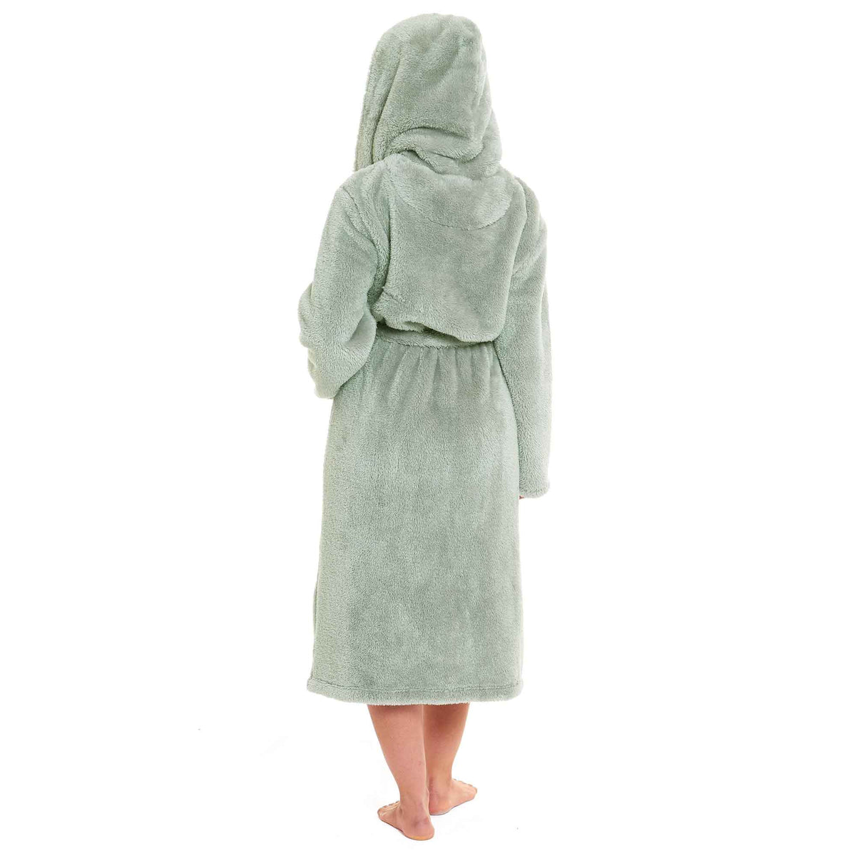 Daisy Dreamer Women's Fleece Hooded Robe Snuggle Touch Velvet-Soft Loungewear UK Sizes