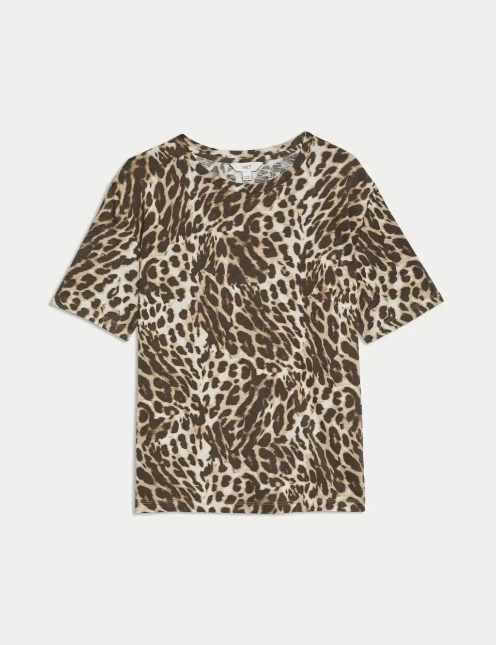 Womens Cotton Modal Blend Printed T-Shirt