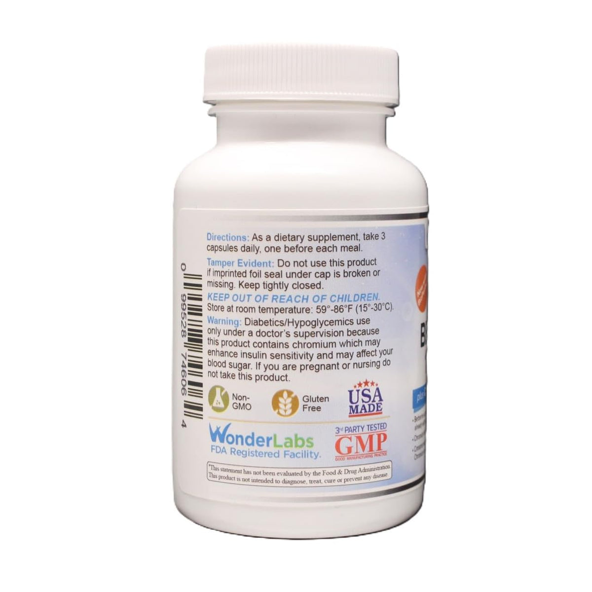 Wonder Laboratories Berberine HCL 1500mg with Cinnamon, Chromium & BioPerine – Immune, Glucose & Heart Health, Gluten & GMO Free | 120 Capsules