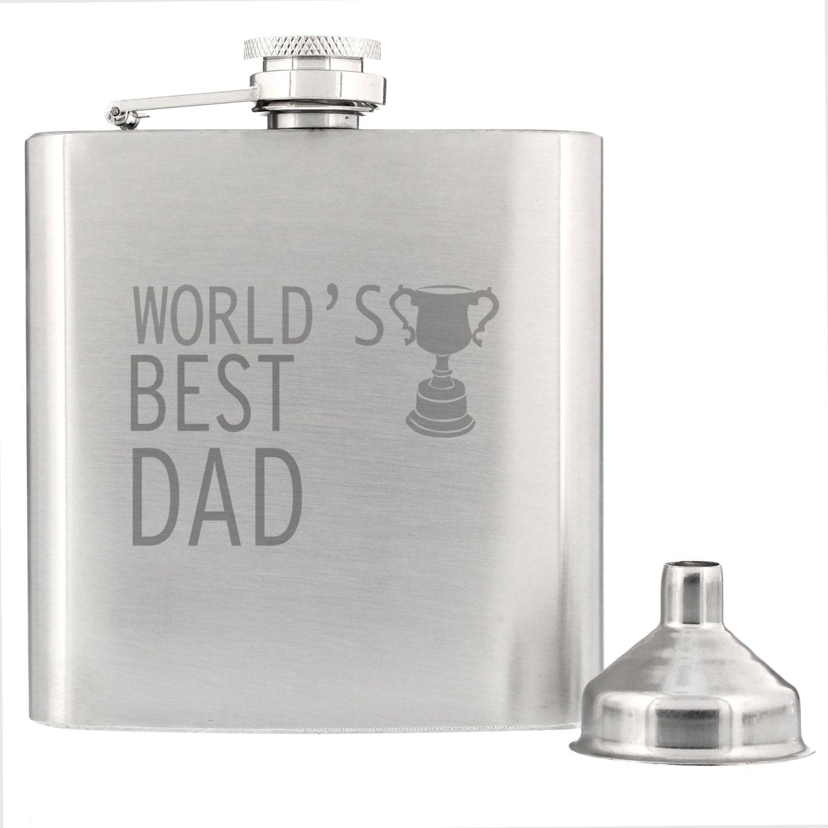 Worlds Best Dad Hip Flask
