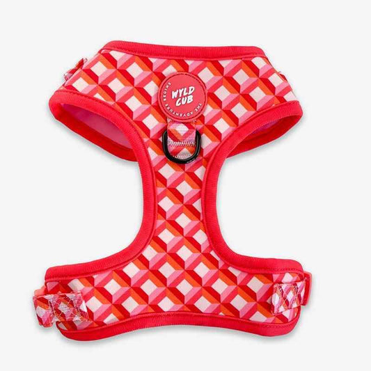 Wyld Cub - Adjustable Dog Harness: Knightsbridge Coral