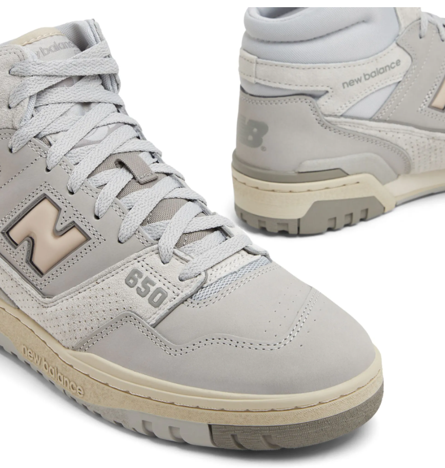UK 6.5 New Balance 650 Men’s Leather High-Top Sneakers – EU 40