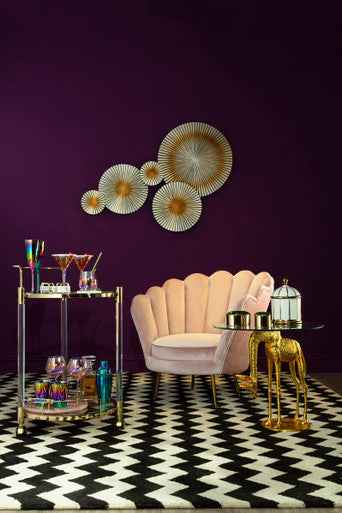 Frosted Deco Set Of Martini Glasses