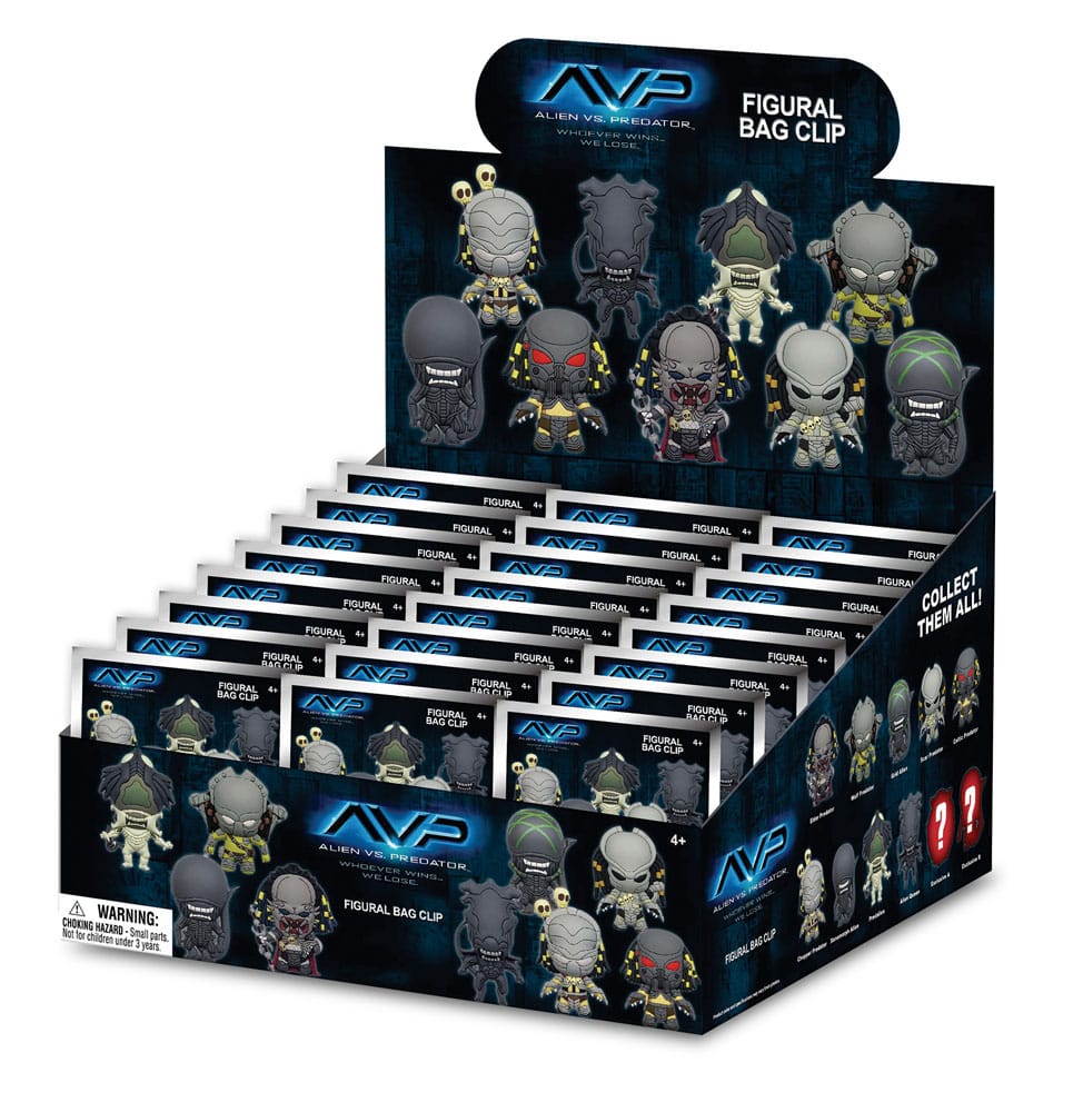 Alien vs. Predator 3D PVC Bag Clips