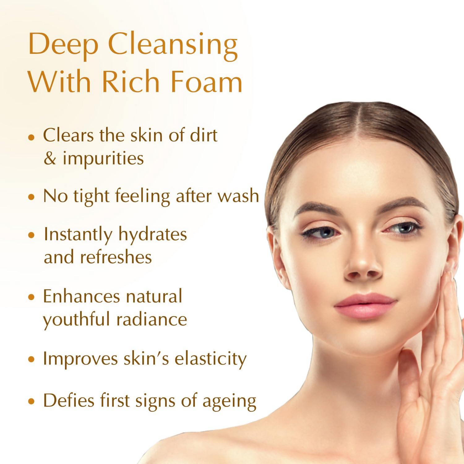 Bio Essence 24K Gold Radiance Face Cleanser, Niacinamide Face Wash