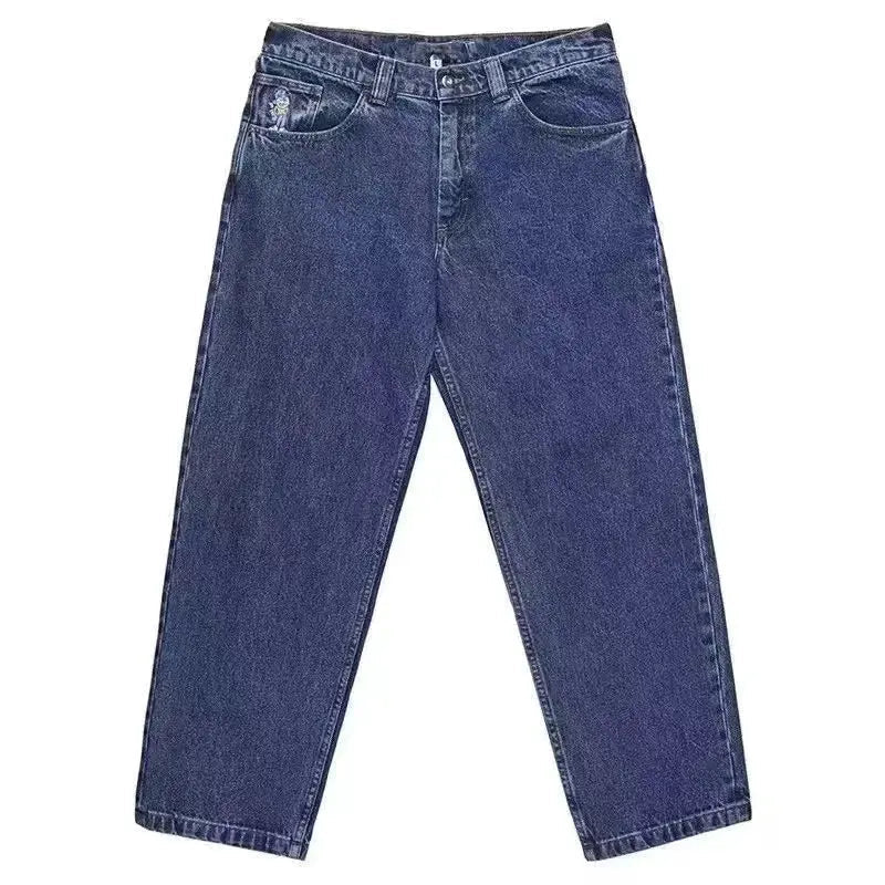 Y2K Big boy Jeans for Men Streetwear Baggy Jeans Embroidery Denim