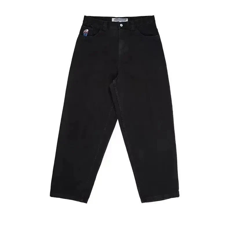 Y2K Big boy Jeans for Men Streetwear Baggy Jeans Embroidery Denim