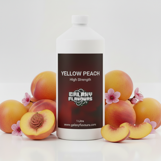 Yellow Peach Food Flavouring - Professional High Strength - 1 Litre