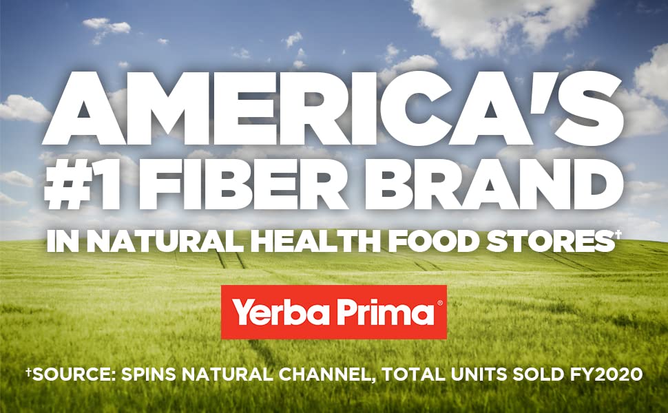 Yerba Prima Daily Fiber Caps Formula - 400 Capsules | Soluble & Insoluble Fiber