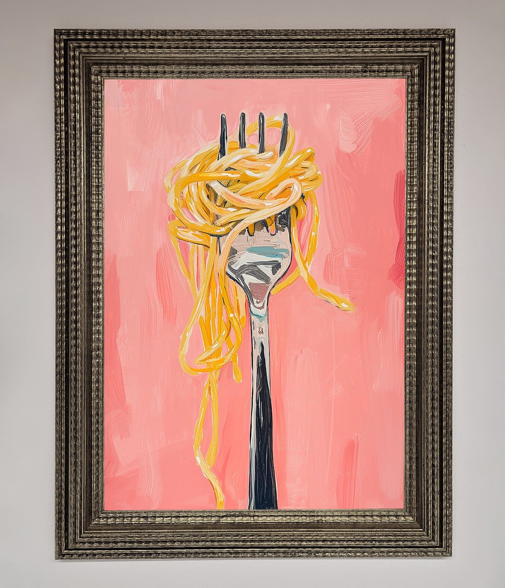 Yes To Spaghetti Framed Print