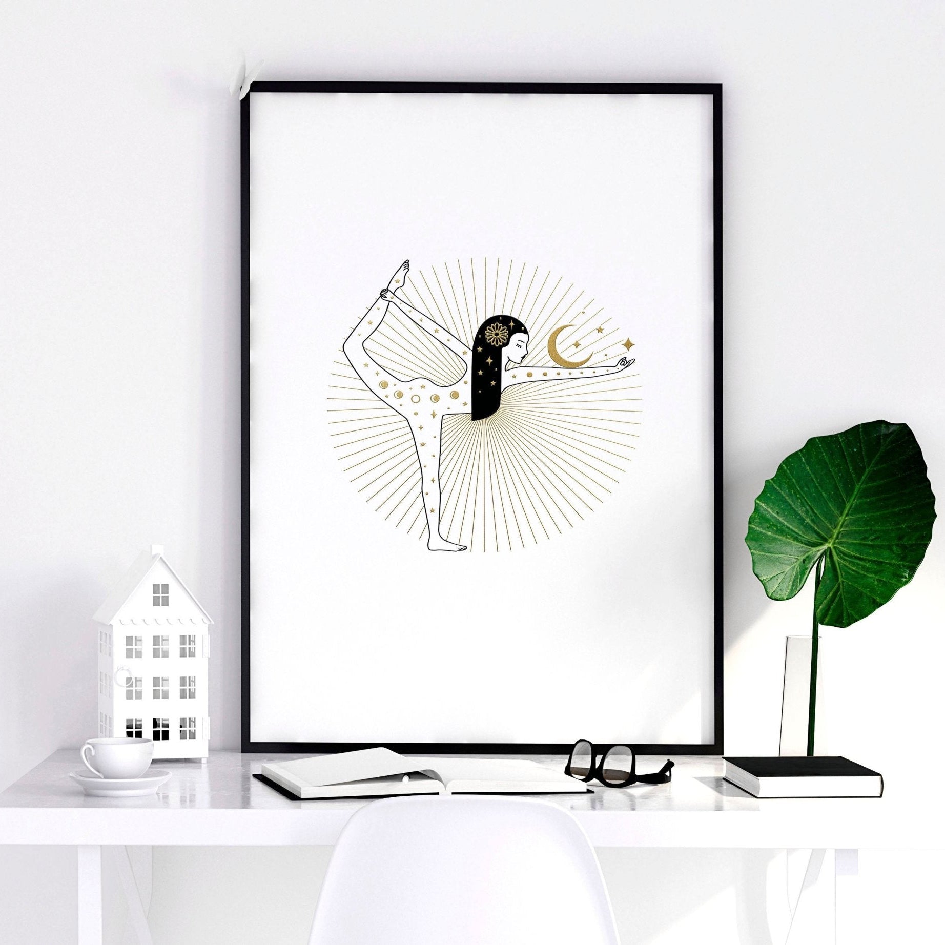 Yoga wall art | Set of 3 wall art poster prints