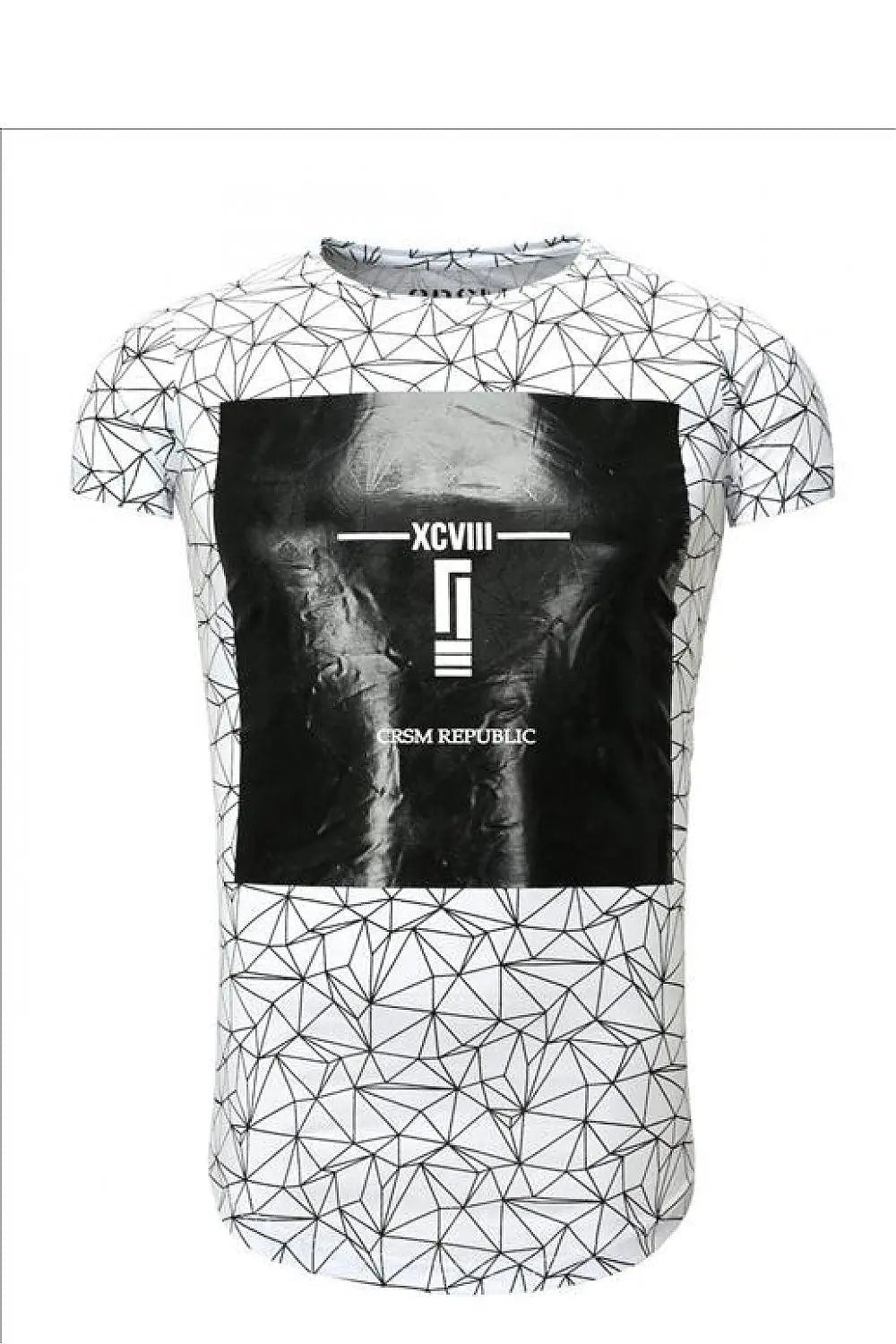 YourNewStyle Men's short sleeve white t-shirt